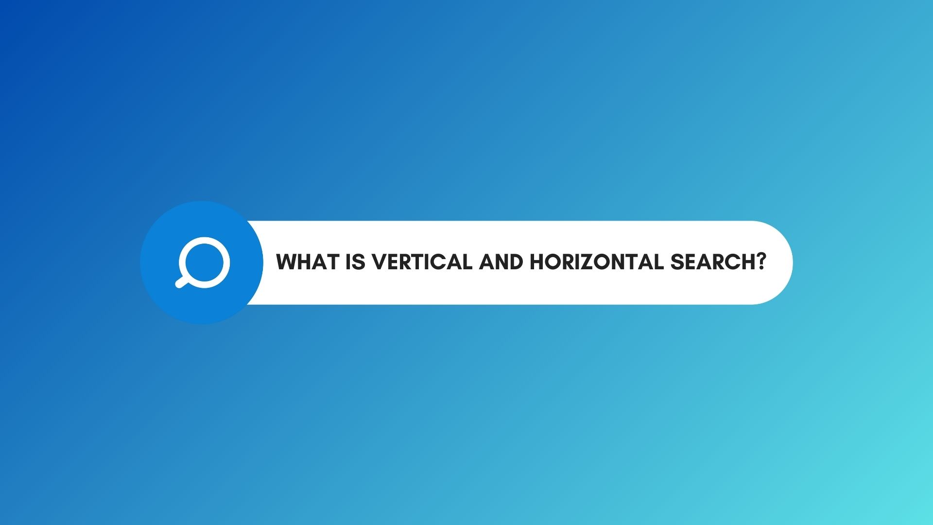 What is Vertical and Horizontal Search? - Link Genius