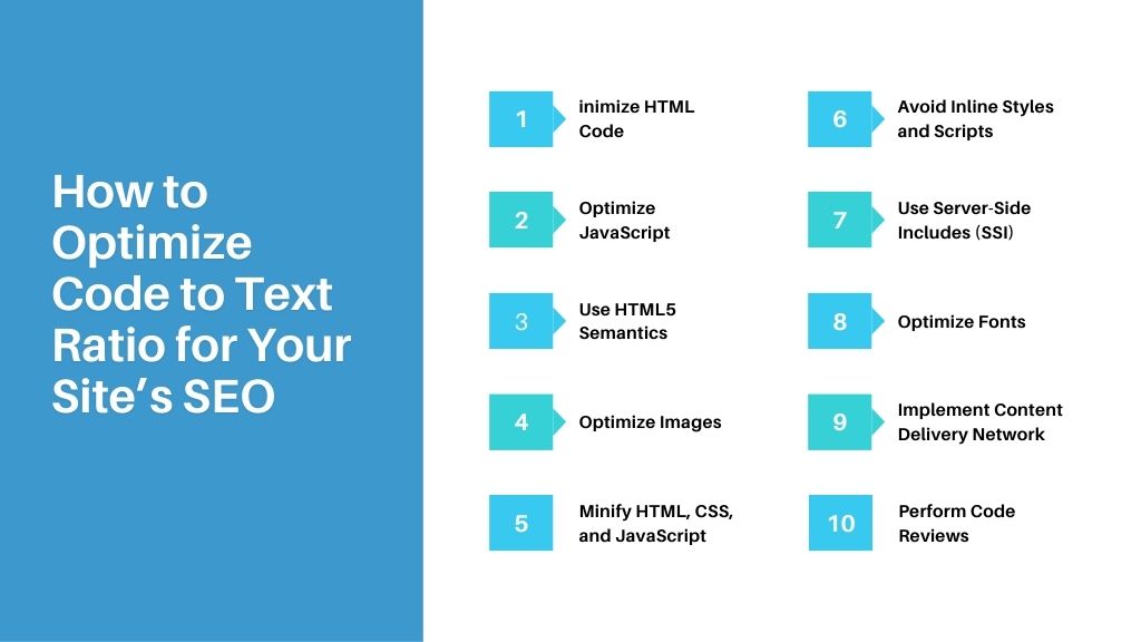 How to Optimize Code to Text Ratio for Your Site's SEO