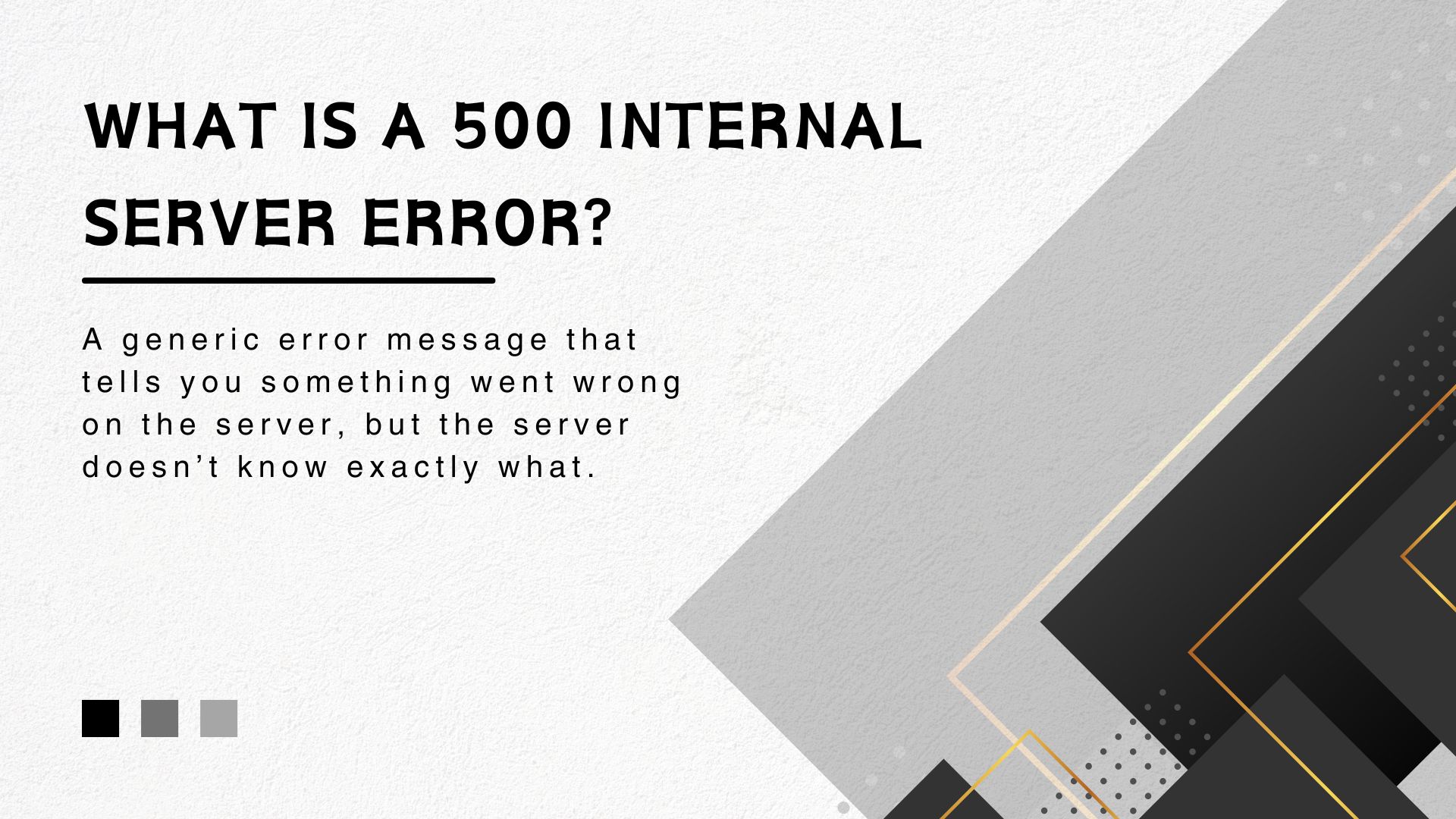 How to Deal with a 500 Internal Server Error - Link Genius